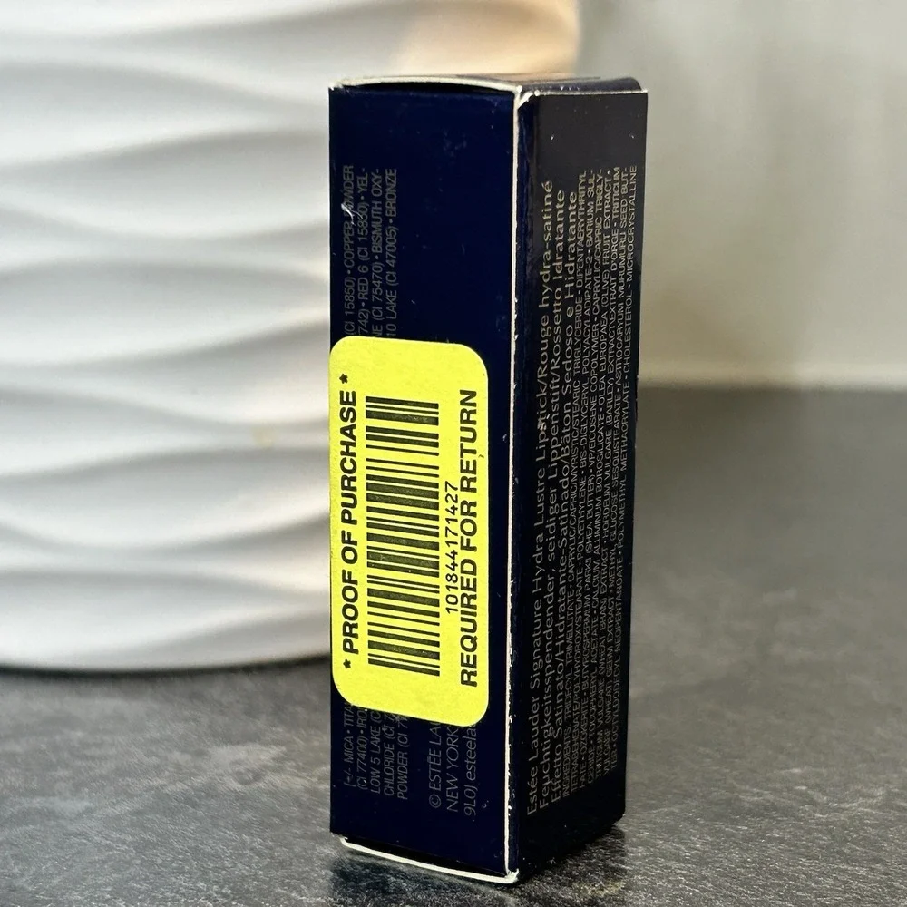 NEW‎ Estee Lauder Signature Hydra Lustre Lipstick 05 PERFECT PINK Gold Tube HTF